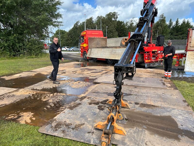 HV-transport placere kørepladerne