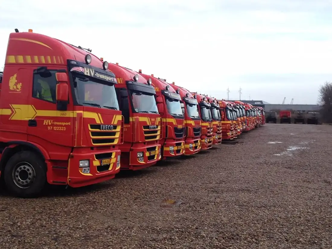 En moderne vognpark.